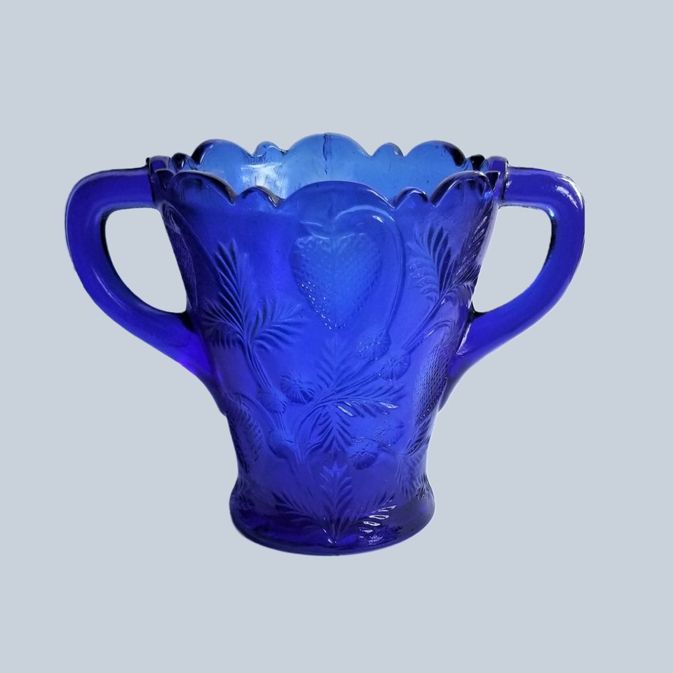 Cambridge Cobalt Blue Art Glass Celery Vase