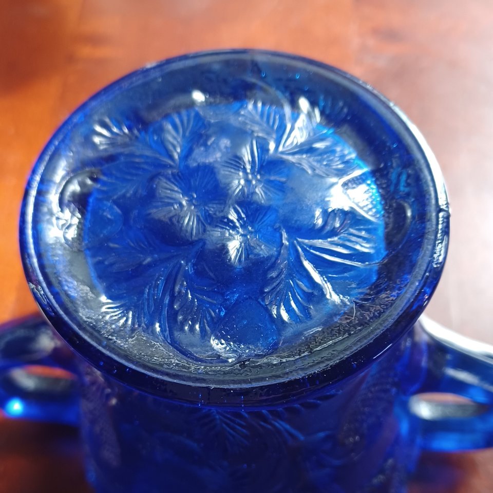 Cambridge Cobalt Blue Art Glass Celery Vase