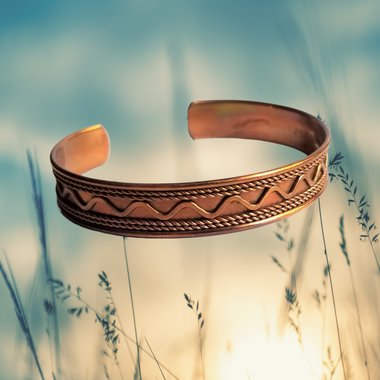 Stunning Vintage Southwestern Lightweight Solid Copper Open Cuff Bracelet