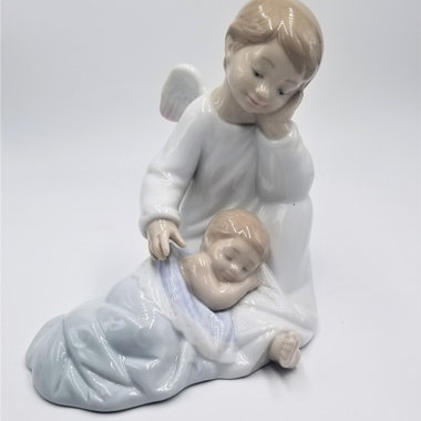 Lladró "My Guardian Angel" Vintage Porcelain Figurine, Highly Collectable, Made in Spain