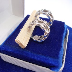 Vintage AVON Silver Tone Wide Clip On Hoop Earrings