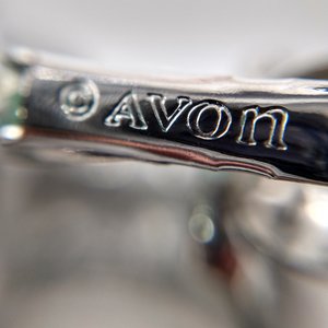 Vintage AVON Silver Tone Wide Clip On Hoop Earrings