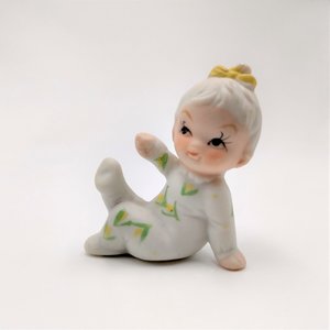 Napcoware Baby of the month, Bone Chine Girl Figurines, Set of 3