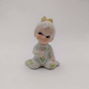 Napcoware Baby of the month, Bone Chine Girl Figurines, Set of 3