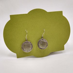Vintage 925 Sterling Silver Weave Dangle Earrings and Matching Ring (size 6.5 ), Great Gift