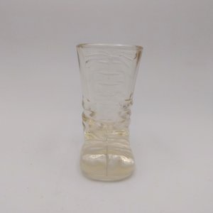 Vintage Glass Boot Toothpick/Match Holder, Shot glass, Collectable