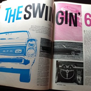 HOT ROD October 1966 Vintage Magazine, Great gift for Dad and Grampa. Original price 50 cents!!!