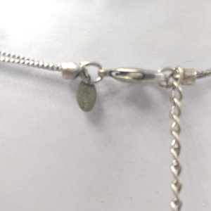 90's Vintage Chico's Silver Tone, Blue,Green and Yellow Multi Strand Statement necklace