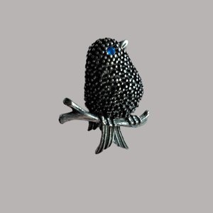 Vintage Anne Klein Silver Tone  Bird Brooch, 1980's Brooch, Spring Jewelry