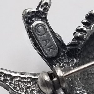Vintage Anne Klein Silver Tone  Bird Brooch, 1980's Brooch, Spring Jewelry