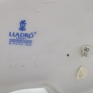 Lladró "My Guardian Angel" Vintage Porcelain Figurine, Highly Collectable,Blue Boy blanket, Made in Spain