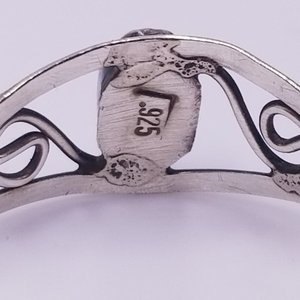 Vintage Southwestern Sterling Silver Swirls Turquoise Ring Size 7