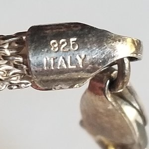 Sterling Silver 925 Italy Fine Mesh Rolled Tube Chain Bracelet, Gift for her