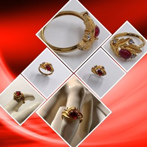 Vintage Avon Jeweled Statement Rings, Your Choice, 2 left going fast!