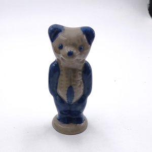 Beaumont Brothers Pottery Salt Glazed Small Bear Figurine, 1998