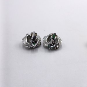 3 Pairs of Gold and Silver Tone Roses Themes Clip-on Earrings