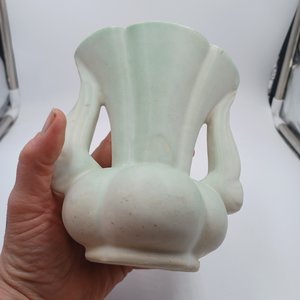 Niloak Matte Light Mint Green Pottery Vase, Circa 1940's