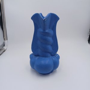 Niloak Matte Medium Blue Art Pottery Vase, Circa 1940's