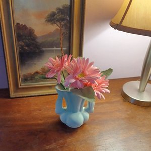 Niloak Matte Light Mint Green Pottery Vase, Circa 1940's