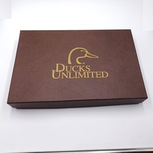 Schrade USA Uncle Henry for Ducks Unlimited- 2 Knife Set with Leather Sheath, NIB