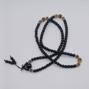 Collection of Vintage Black Costume Jewelry- 7 items, Jewelry Lot