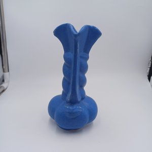 Niloak Matte Medium Blue Art Pottery Vase, Circa 1940's