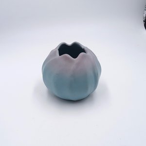 1950's Rosemeade Matte Blue Tulip Pottery Vase