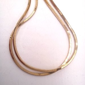 Antique Victorian G.L.P (George L Paine) Gold Plated Pendant/Brooch with a Vermeil Danecraft Square Snake Chain Necklace