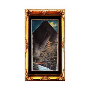 Stunning Japanese Hand Painted on Silk Rectangular Paintings-Circa 1950's- Un Framed