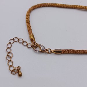 Lia Sophia, "Gold Digger" Gold Tone Wire Wrap Pendant, Chain and Matching Earrings Jewelry Set