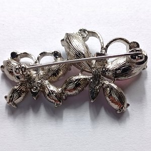 Pretty Pink AVON Dual Butterflies  Pink AB Rhinestones Brooch, Gift for Friend, Spring Time