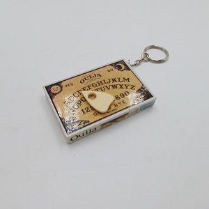 Ouija Board Keychain, 1998 Hasbro Miniature Complete with Planchette