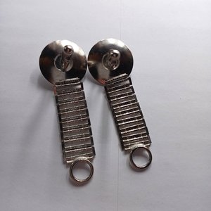 Silver Tone and Blue Stone Wrap Around Southwestern Mens Cufflinks
