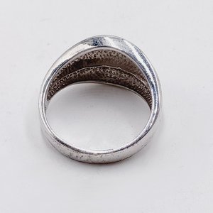 Sterling Silver Chunky Southwestern Ladies Statement Ring Size 9