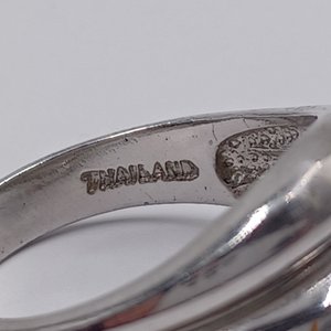 Sterling Silver Chunky Southwestern Ladies Statement Ring Size 9