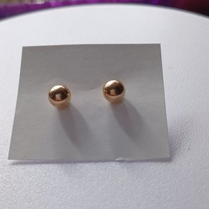 Vintage Imperial World Inc. 10K Gold 5mm Ball Stud Earrings