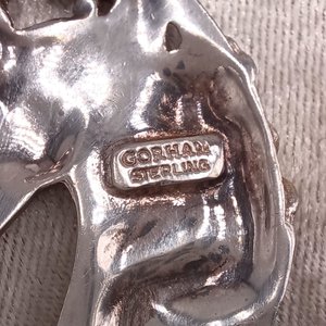 Vintage Gorham Sterling Unicorn Pendant and Chain Necklace -