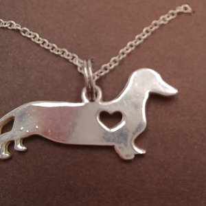 Silver Tone Dachshund Weiner Dog Jewelry Set- Lot-