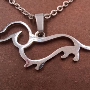 Silver Tone Dachshund Weiner Dog Jewelry Set- Lot-