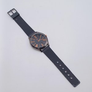 NY & Co Black with Rose Gold Details Quartz Fashion Wrist watch-New Battery