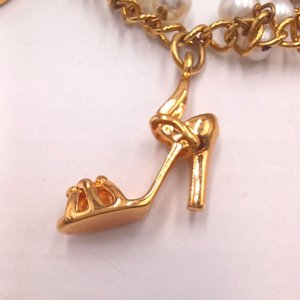 Danbury Mint Red Hat Society Gold Plated Charm Bracelet