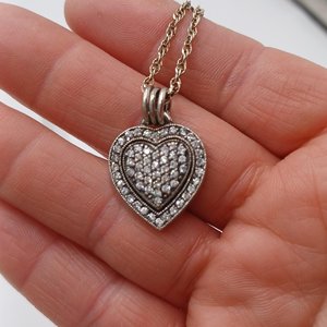 Dee Berkley Sterling Silver Heart Shape Pendant Necklace