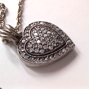 Dee Berkley Sterling Silver Heart Shape Pendant Necklace