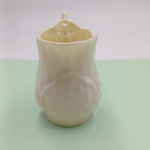 Belleek Lily Pattern Creamer and Sugar Set, Green Mark 1946-1955
