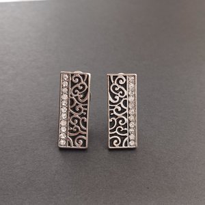 5 pairs of Silver Tone Fashion Clip-on Earrings for Women