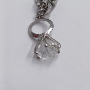Fun Silver Tone Charm Bracelet Watch, Fashion Watch, New Battery