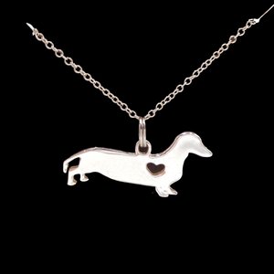 Silver Tone Dachshund Weiner Dog Jewelry Set- Lot-