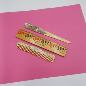 Art Deco Pearly Celluloid Comb and Letter Opener