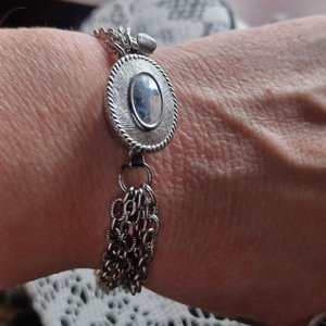 AVON Silver Tone Multi Chain Bracelet, Gift for her, Vintage Bracelet