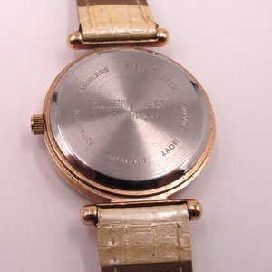 Ellen Tracy Rose Gold Tone Large Face Fashion Quartz Wrist Watch- New Battery